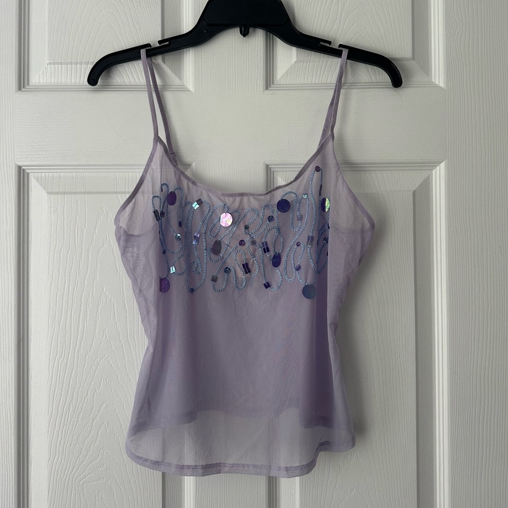Victoria's Secret  Embellished Camisole NWT Size M Y2K